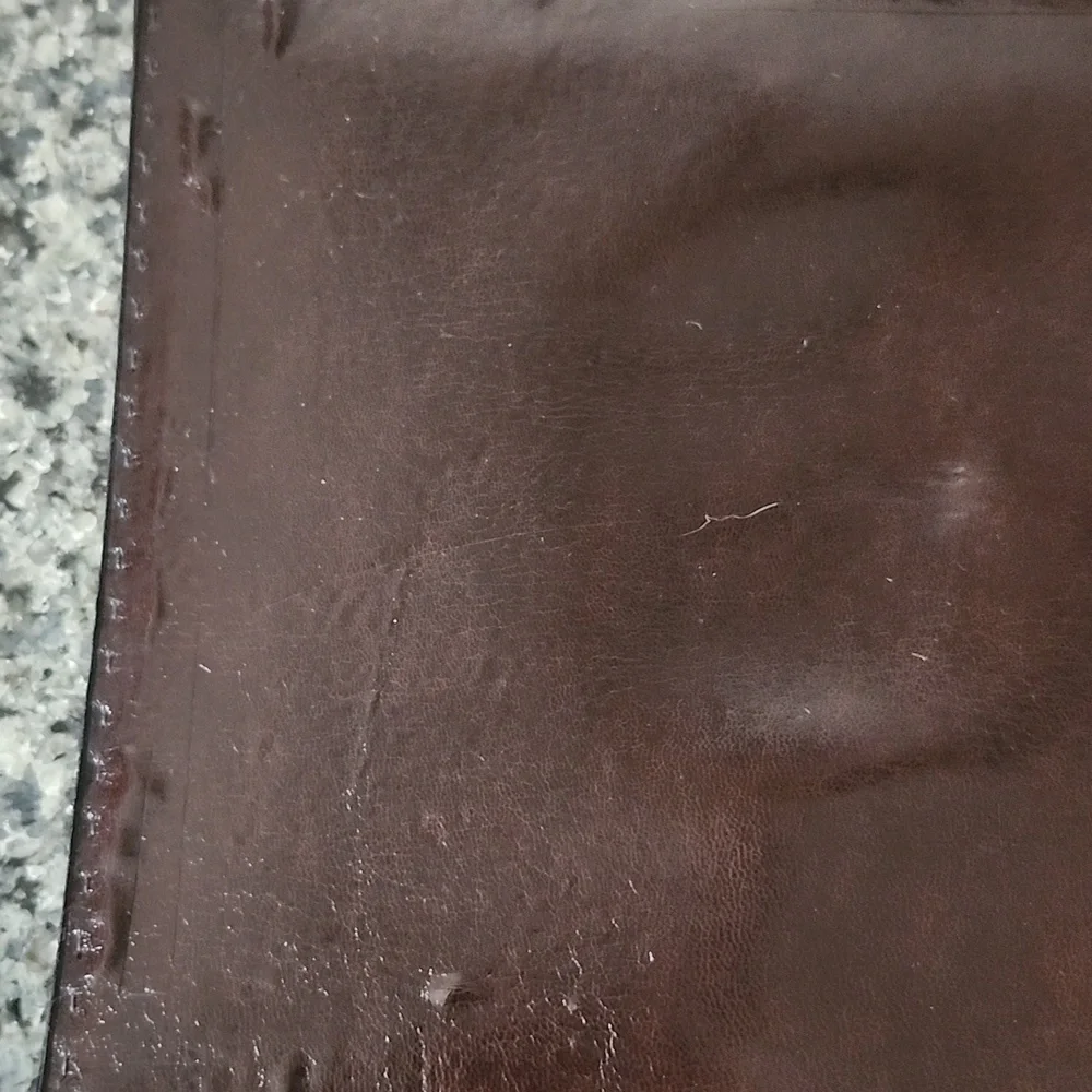 Bally Made In Italy Mens Brown Leather Executive Portfolio Briefcase Vintage